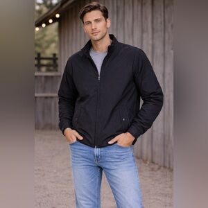 Merona Men's Black Windbreaker Jacket